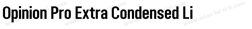 Opinion Pro Extra Condensed Light字体转换